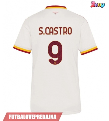 Lacne Ženy Futbalové dres AS Roma Santiago Castro #9 2026-27 Krátky Rukáv - Preč